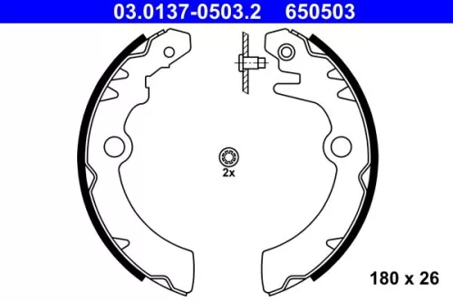 Remblokkenset ATE 03.0137-0503.2)