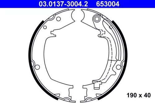 Remblokkenset, parkeerrem ATE 03.0137-3004.2)