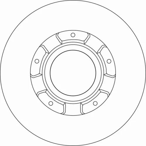 Remschijf TRW DF6963S)