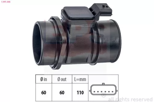 Luchtmassastroomsensor EPS 1.991.388)