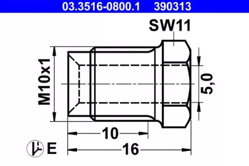 Unionbout ATE 03.3516-0800.1)