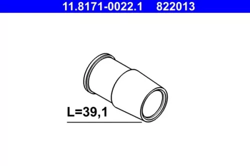 Geleidebus, remklauw ATE 11.8171-0022.1)