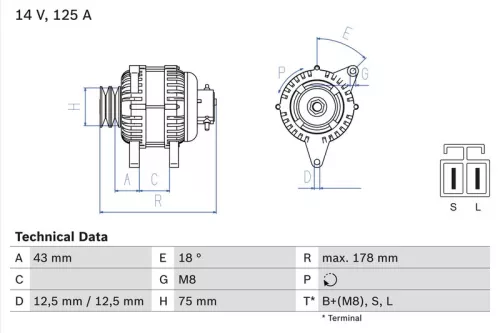 Dynamo BOSCH 0 986 045 611)