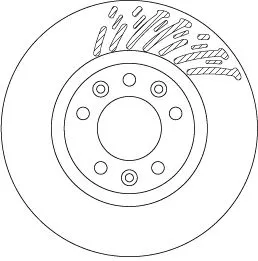 Brake Disc TRW DF6657)