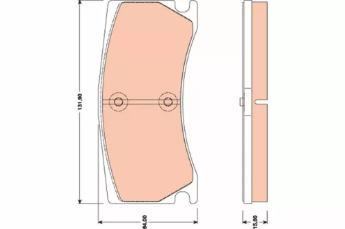 Remblokkenset, schijfrem TRW GDB1801)