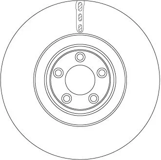 Remschijf TRW DF6651S)