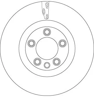 Remschijf TRW DF6772S)