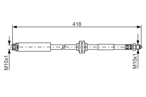 Brake Hose BOSCH 1 987 481 058)