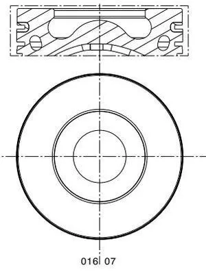 Piston MAHLE 016 07 00)