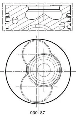 Zuiger MAHLE 030 87 00)
