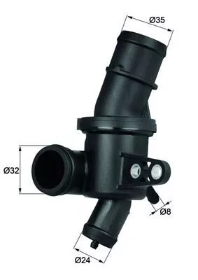 Thermostaat, koelvloeistof MAHLE TH 4 80)