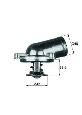 Thermostaat, koelvloeistof MAHLE TI 22 87)