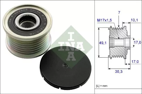 Alternator Freewheel Clutch Schaeffler INA 535 0153 10)