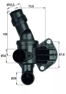 Thermostaat, koelvloeistof MAHLE TI 6 87)