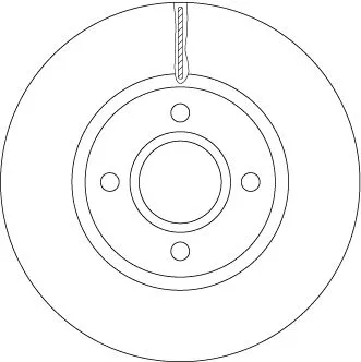 Remschijf TRW DF6509)