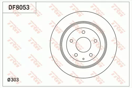 Remschijf TRW DF8053)