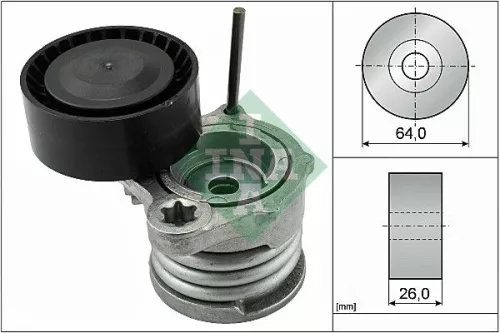 Riemspanner, V-geribbelde riem Schaeffler INA 534 0331 10)