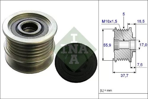 Alternator Freewheel Clutch Schaeffler INA 535 0169 10)