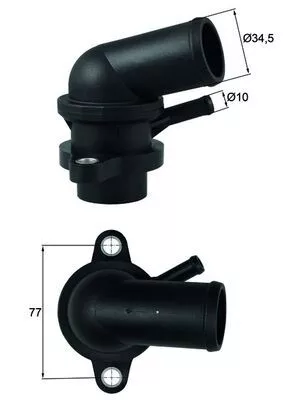 Thermostaat, koelvloeistof MAHLE TI 239 87D)