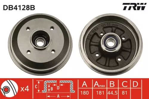 Remtrommel TRW DB4128B)