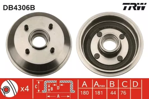 Remtrommel TRW DB4306B)