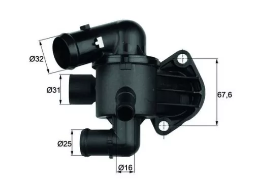 Thermostaat, koelvloeistof MAHLE TI 33 87)