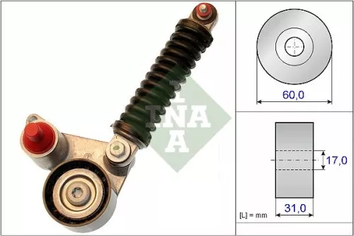 Riemspanner, V-geribbelde riem Schaeffler INA 533 0107 10)