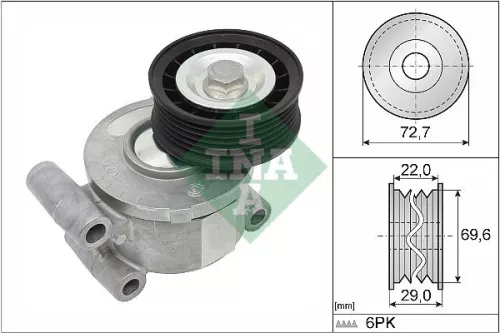 Riemspanner, V-geribbelde riem Schaeffler INA 534 0249 10)