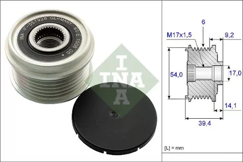 Alternator Freewheel Clutch Schaeffler INA 535 0151 10)