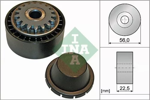 Spanrol, V-geribbelde riem Schaeffler INA 531 0854 10)
