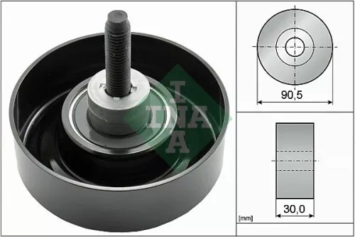 Ombuigings-/geleidingspoelie, V-geribbelde riem Schaeffler INA 532 0405 30)