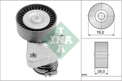 Riemspanner, V-geribbelde riem Schaeffler INA 534 0081 30)