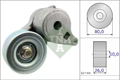 Riemspanner, V-geribbelde riem Schaeffler INA 534 0509 10)