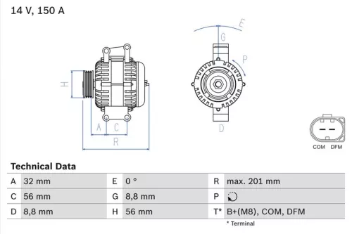 Dynamo BOSCH 0 986 046 300)