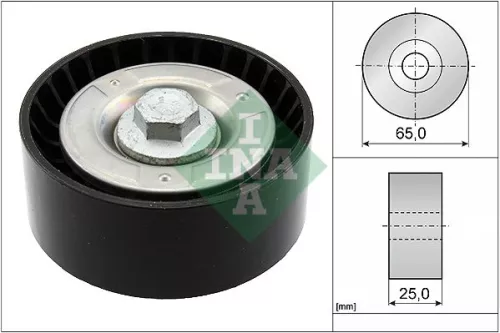 Ombuigings-/geleidingspoelie, V-geribbelde riem Schaeffler INA 532 0855 10)