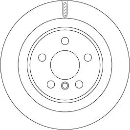 Remschijf TRW DF6755)