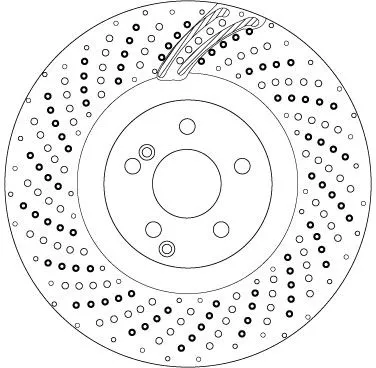 Remschijf TRW DF6873S)