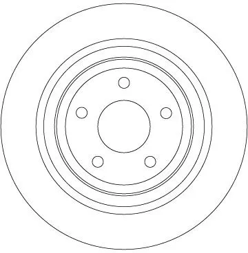 Remschijf TRW DF6872)