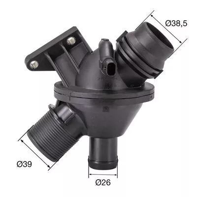 Thermostat, coolant MAHLE TM 25 108)