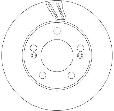 Remschijf TRW DF6876)