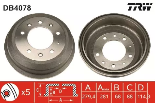 Remtrommel TRW DB4078)