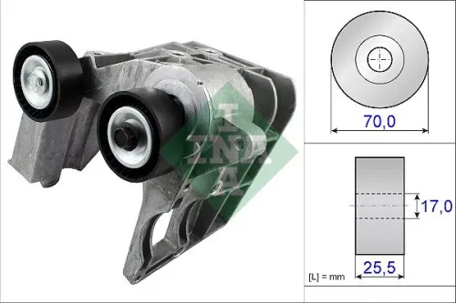 Riemspanner, V-geribbelde riem Schaeffler INA 534 0467 10)
