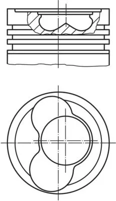 Zuiger MAHLE 030 58 02)