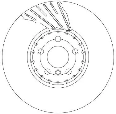 Remschijf TRW DF6891S)