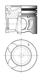 Zuiger KOLBENSCHMIDT 41251600)