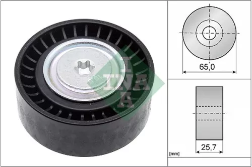 Ombuigings-/geleidingspoelie, V-geribbelde riem Schaeffler INA 532 0907 10)