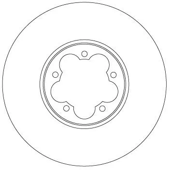 Remschijf TRW DF6921S)