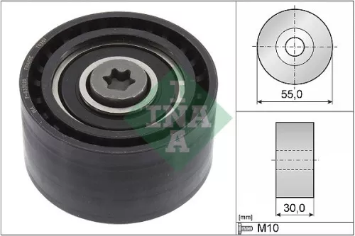 Deflection Pulley/Guide Pulley, timing belt Schaeffler INA 532 0874 10)