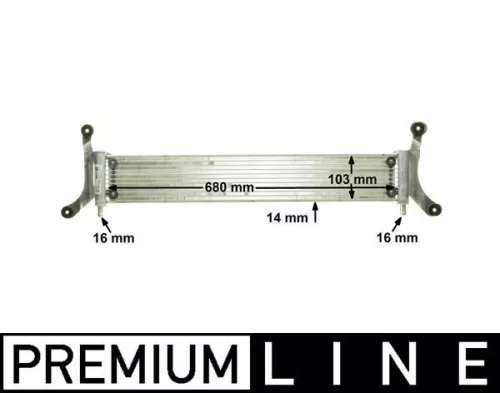Lage temperatuurkoeler, laadluchtkoeler MAHLE CIR 6 000P)
