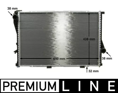 Radiator, engine cooling MAHLE CR 295 000P)